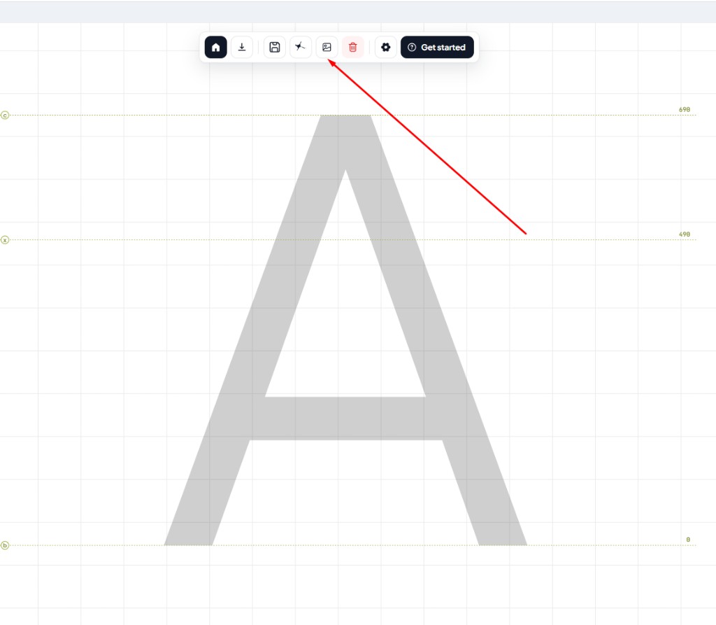 Ikon Image di chrome Glyphs Builder untuk Import image and vectorize